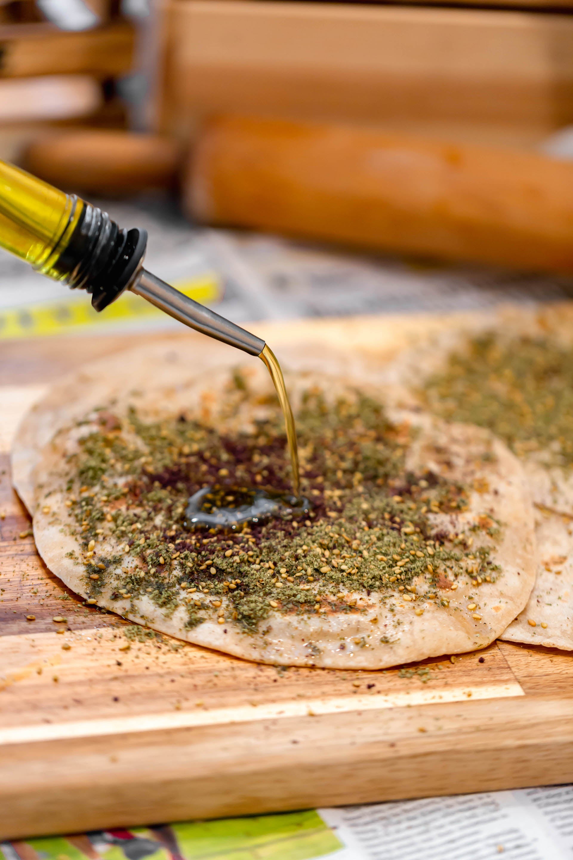 Zaatar Roti Bread